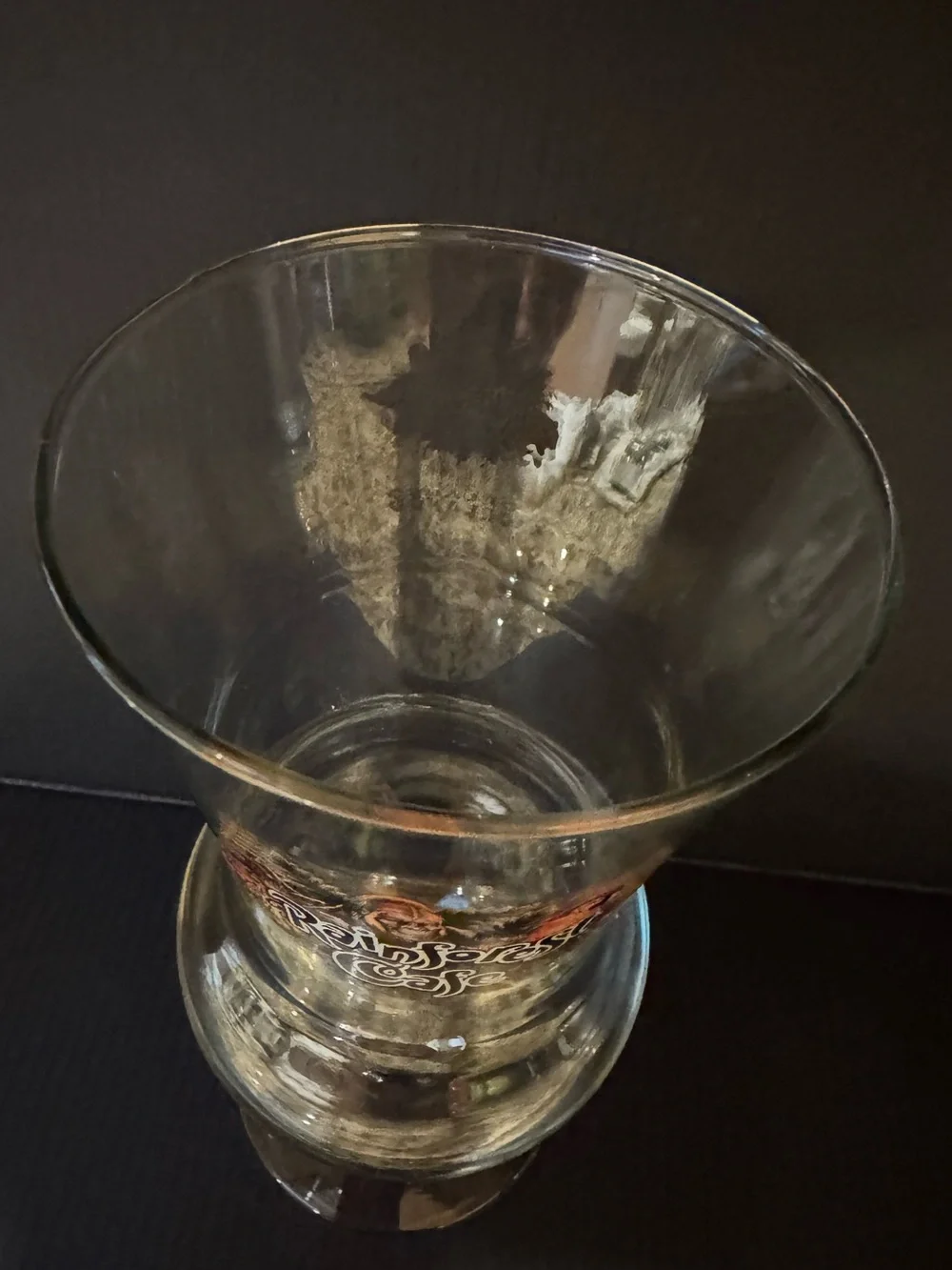 RAINFOREST Cafe Orlando Hurricane 8” Collectors Glass Disney Souvenir 16oz